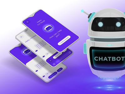 Chatbot App Design Concept app design chatbot app chatbots uiux