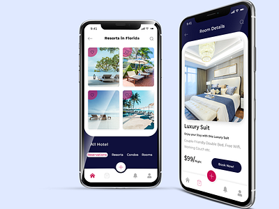 Hotel Booking App Design