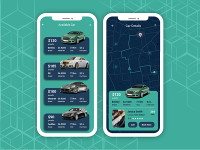 Car Rental App Design Concept