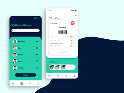 Split Bill App Design