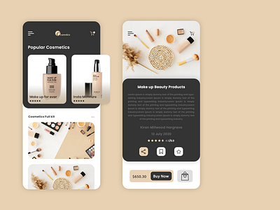 Cosmetics Mobile App Store beauty app beauty products app cosmetics app cosmetics app store ecommerce app estore