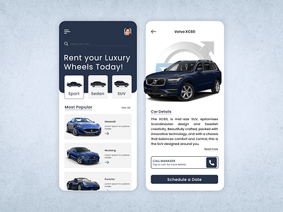 Luxury Car Rental App