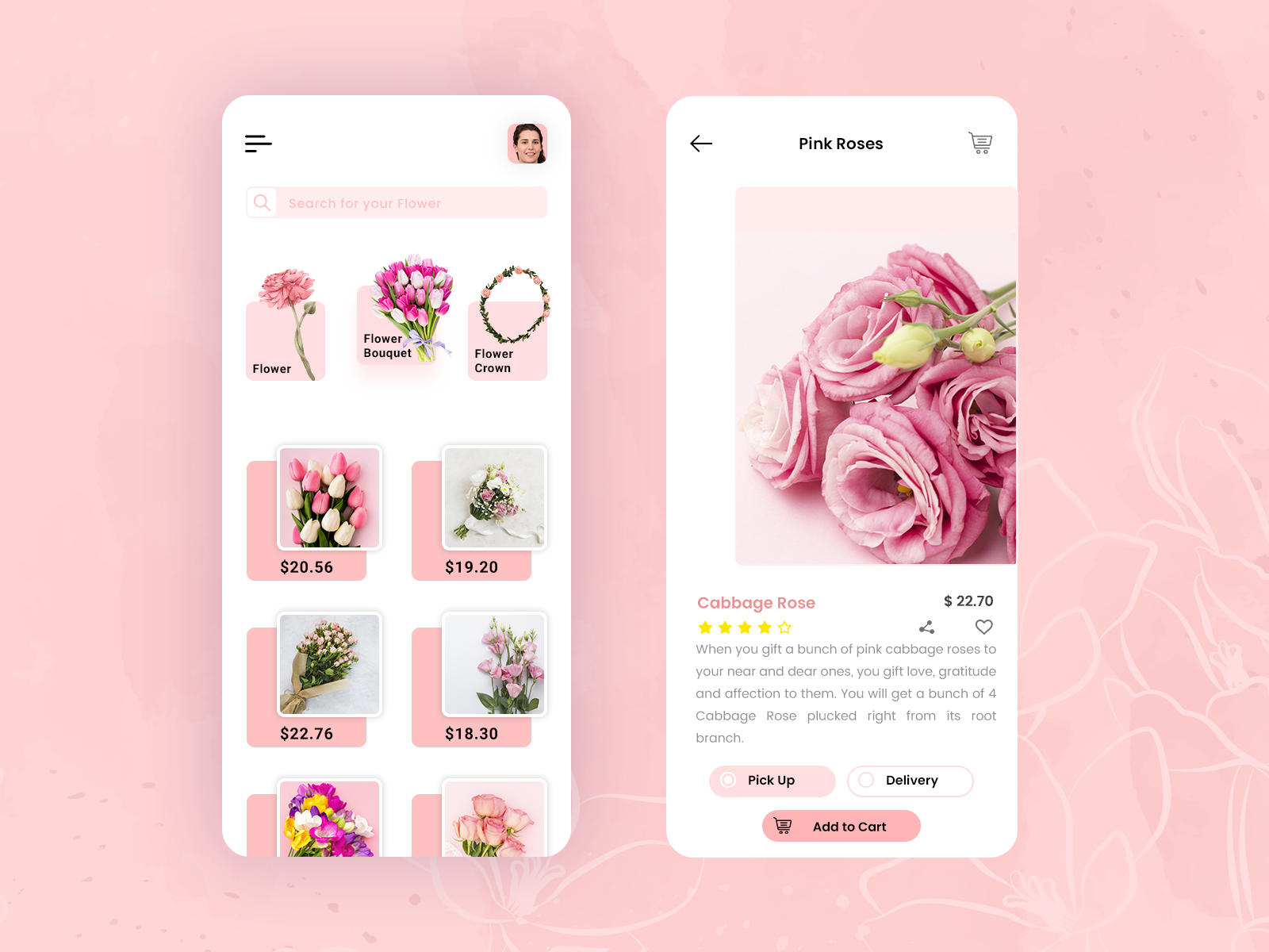 Online Flower delivery app by Aglowid IT Solutions on Dribbble