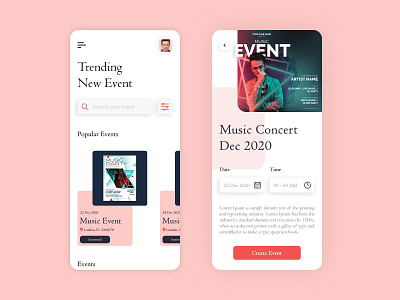 Event Management App Design