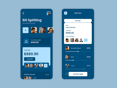 Bill Splitting App invoice splitter app invoice splitter app invoice splitter app design invoice splitter app design