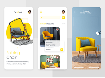 AR Furniture App app app design app development app development company ar furniture app furniture app mobile app mobile app design on demand app online furniture store