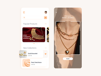 Online Jewelry App app design app development jewellery app on demand app online jewellery uiux