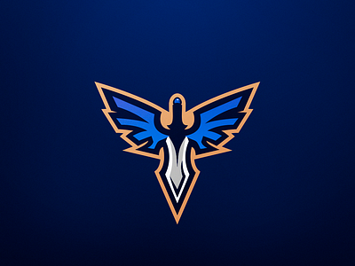 Wings Of Death Mascot Logo
