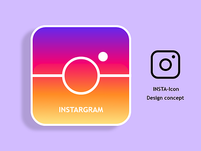 Insta-icon icon illustration instagram logo new design
