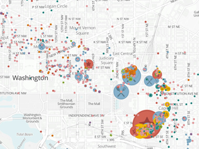 Mapping five years of political fundraisers data map sunlight foundation