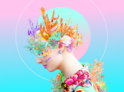 Is there something on head? 3d art cinema4d design illustration redshift redshift3d
