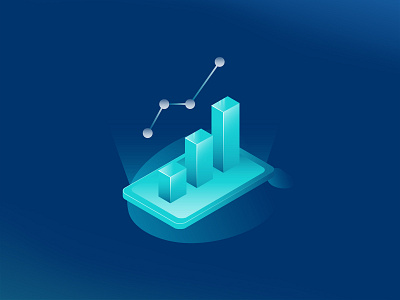 Icon | Alfaro blue diagram icon icons icons design illustraion illustration art isometric art isometric illustration isometry