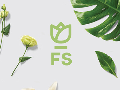 FLOWERS SHOP | Identity brand branding design flower garden identity leaves logo shop