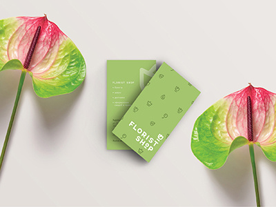 FLOWERS SHOP | Identity brand branding design flower garden identity invite leaves logo shop