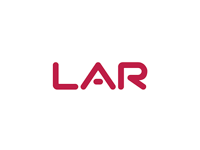 LAR | Logo branding design emblem identity institute logo red symbol