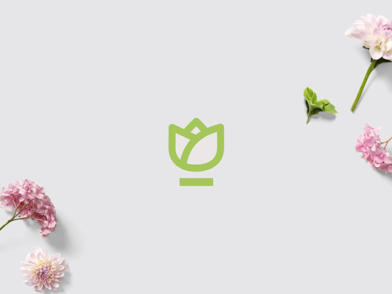 Animation for Florist Shop animation brand branding design emblem icon identity logo