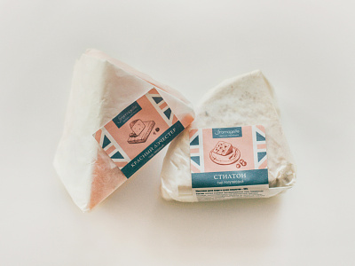 Package | Fromagelle blue brand branding cheese design great britain illustration packaging red