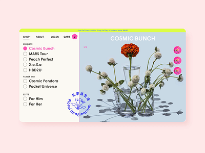 FLOWE's Online Store branding design florist flower graphic design online store ui uibycal
