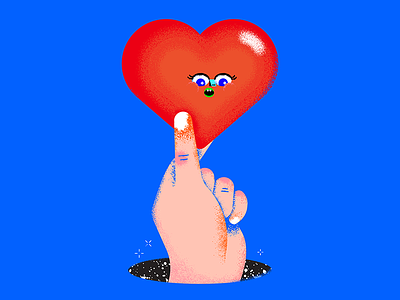 Love hand heart illobycal love sign