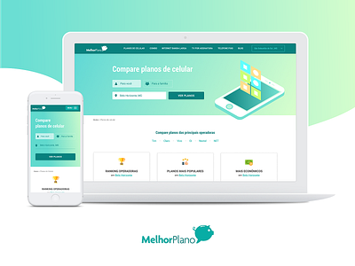 Melhor Plano branding home page ui ui design vector webdesign