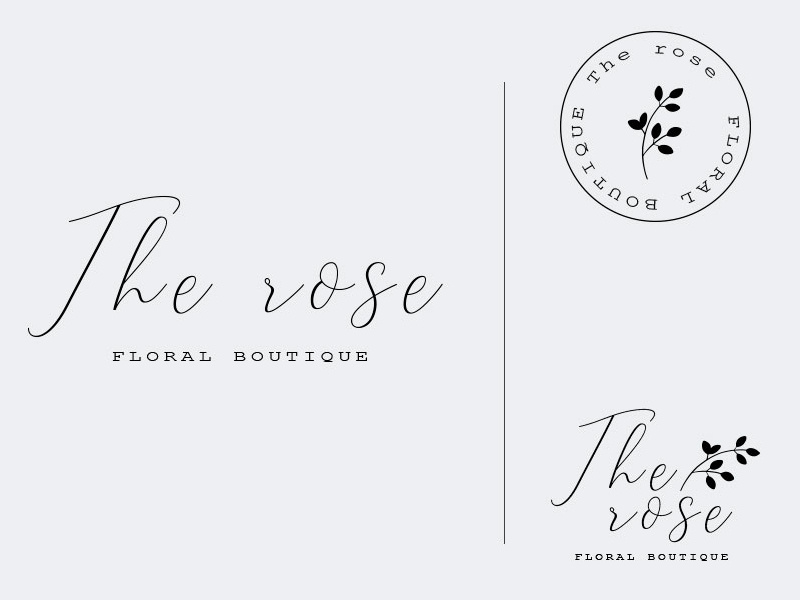 Logo The Rose By Mariana Medina On Dribbble