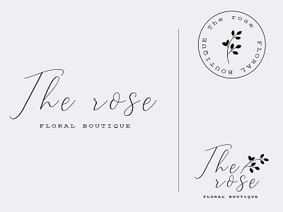 Logo The Rose branding logodesign minimalist