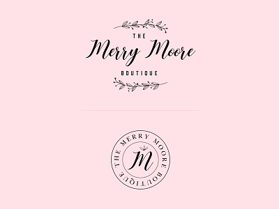 The Merry Moore Boutique brand agency branding graphicdesign logo logo design branding logodesign