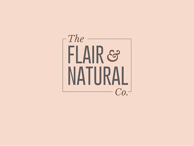 The Flair Natural design graphicdesign illustration logo logodesign typography