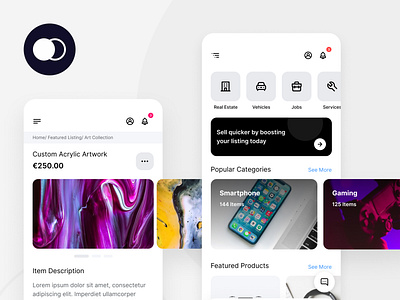 Marketplace UI adobe blackandwhite buying cards commerce design figma interaction marketplace monotone product selling simple sketch ui ux xd
