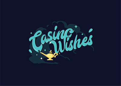 Casino - Brand branding casino gambling genie graphics igaming illustrator lamp logo typography vector wish