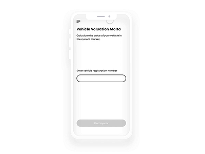 Vehicle Valuation adobe xd cars cash info interaction product ui valuation value vehicle