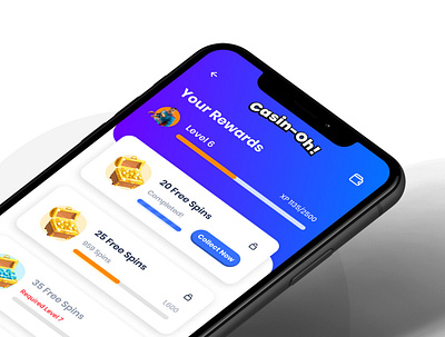 Casin-Oh Rewards cards casino figma figmadesign gambling illustration interaction money product ui ux vector