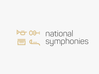 Nosy Be Symphonies branding flat logo music symphony