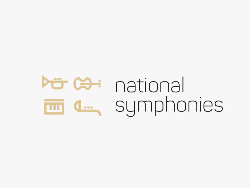 Nosy Be Symphonies symphony music branding flat logo