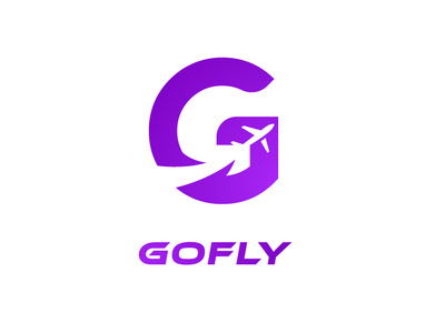 Go Fly - Concept concept gradient letter logo mark negative space vector