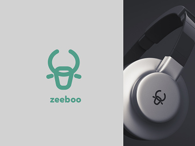 Zeeboo - Logotype bull clean madagascar round simple technology zebu