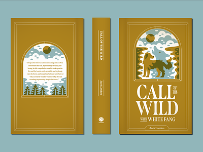 Call of the Wild book cover call of the wild illustration jack london white fang wolf