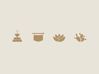 Community amenity icons for Waterridge