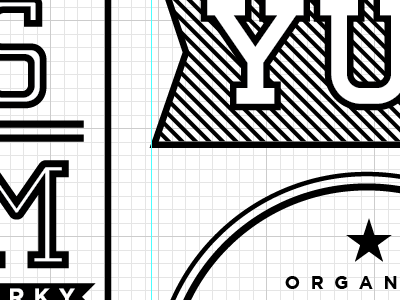Branding Study branding geometric jerky logo organic retro