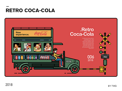 Retro- coca-cola