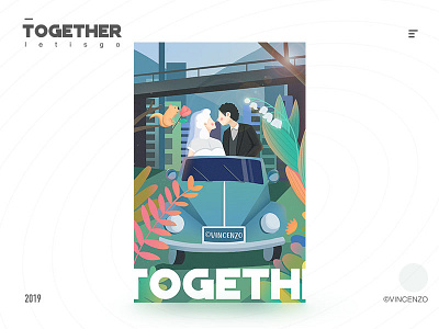 Together 屏幕 插图 设计 页