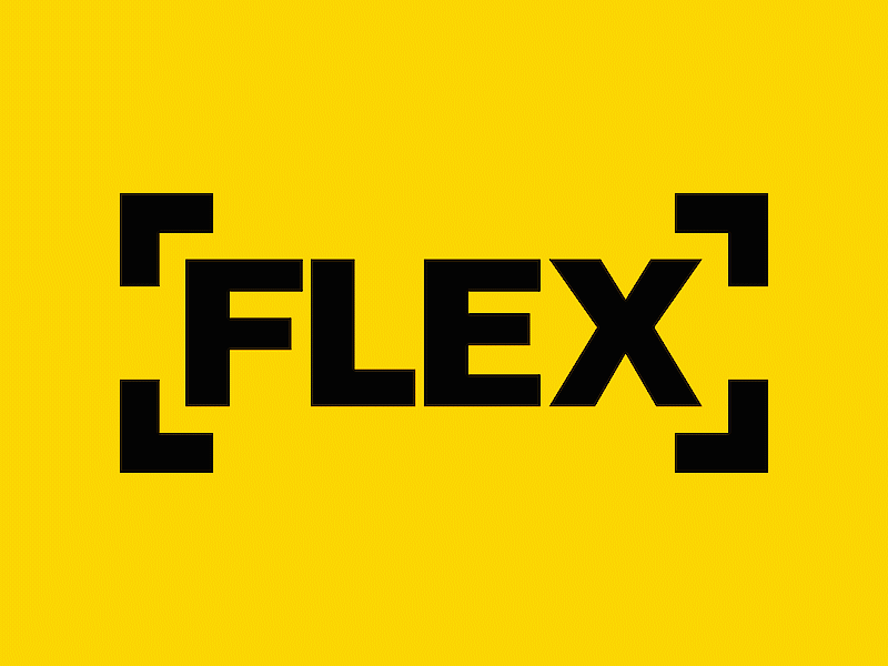 Flex Streetwear Magazine Logo animation branding fashion instagram logo streetwear typography