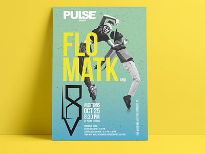 Pulse Studios Poster - Flowmatk & LV8 Auditions 2020