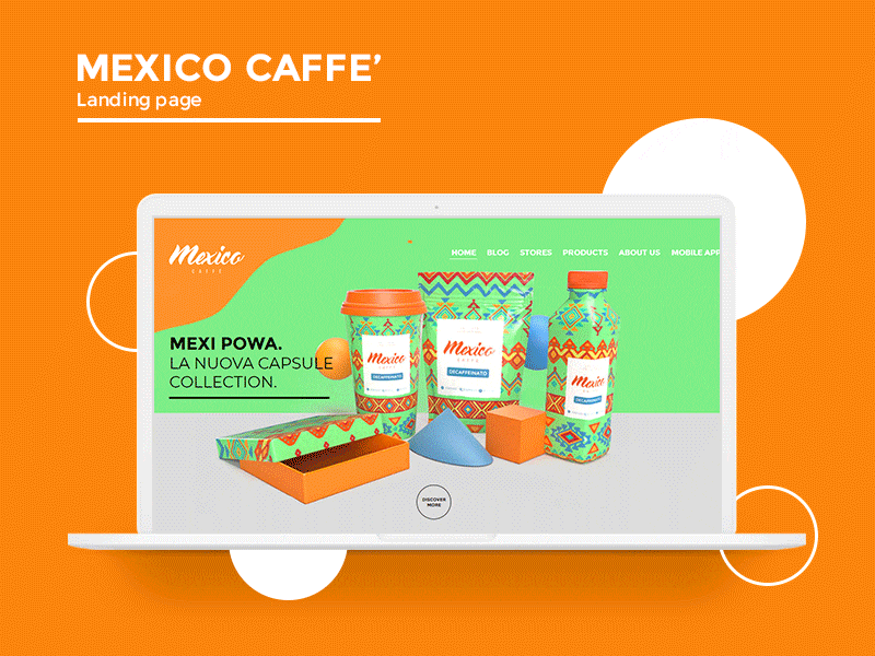 MEXICO CAFFE' - Landing Page homepage landingpage uidesign uiinspiration uitemplate uiux uxdesgn uxdesign webdesign websites xpereriencedesign