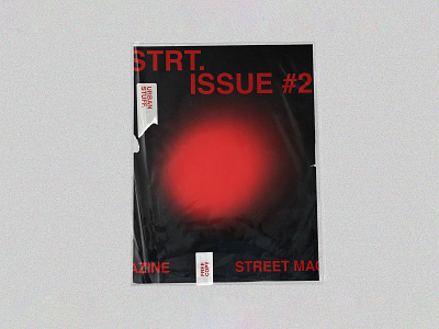 STRT MAG - ISSUE #2 book cover book design brutalism cover design editorial graffiti minimal streetwear