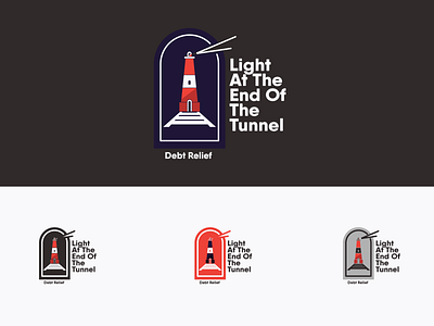 Light At The End Of The Tunnel branding design icon illustration lettering logo logo design name typography vector