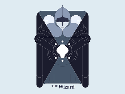 The Wizard illustration lines vector wizard