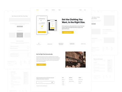 Perfit Application Website ui ux website design wireframe