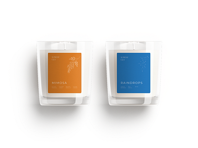 Candle Fragrance line label print product product design