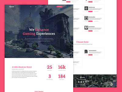 Gaming Company Landing Page